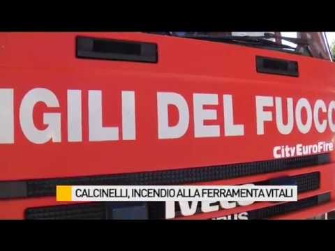 Incendio in una ferramenta di Calcinelli