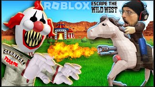 Escaping the Carnival of Terror & the Wild West in Roblox (FGTeeV)
