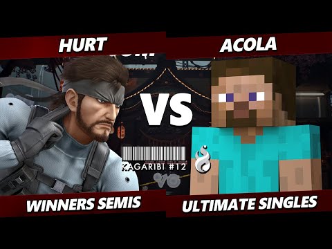 Kagaribi 12 TOP 8 - acola (Steve) Vs. Hurt (Snake) Smash Ultimate - SSBU