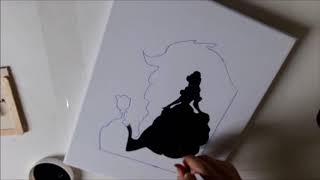 Como hacer Cuadros de SILUETAS 👤
