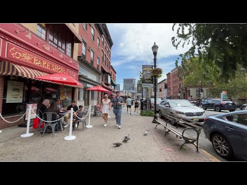 Washington Street Walking Tour in Hoboken, New Jersey [4K]
