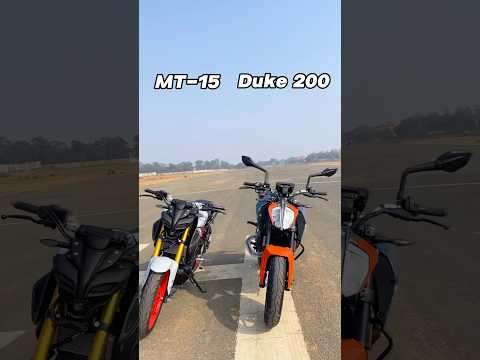 KTM Duke 200 Vs Yahama MT-15 Who Is best Bike || #duke200 #mt15 #youtubeshort #shorts #bike