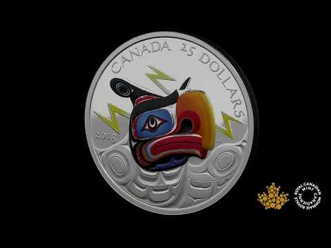 Pure Silver Ultra-High Relief Coin - Thunderbird
