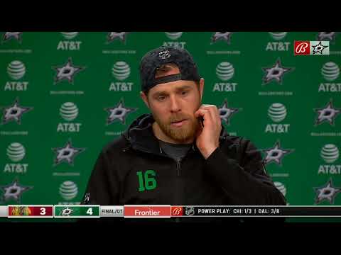 Joe Pavelski very emotional talking about the Tanner Kero incident earlier tonight