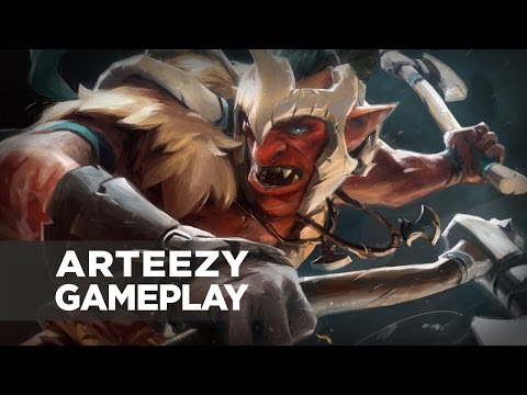 Arteezy Troll Warlord | Dota 2 gameplay