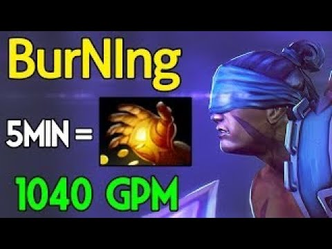 BurNIng [Anti Mage] Rush Midas 1040 GPM - Kiev Major 2017