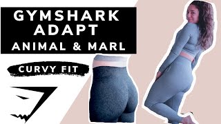 🔥GYMSHARK ADAPT ANIMAL & MARL REVIEW 🔥| Sizing | Comparing to Camo & Ombré | Fit on curvy body type