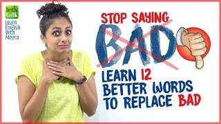 ⛔️ Stop Speaking Basic English | Learn Better Word Replacements For BAD 👎🏼  | Improve Your English