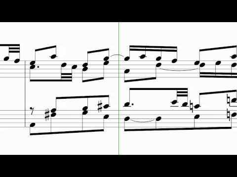 LilyPond - ly2video (beta): Das Wohltemperierte Clavier I, Fugue I (J. S. Bach)