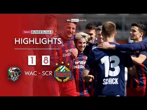 Tipico Bundesliga, 23. Runde: Wolfsberger AC - SK Rapid Wien 1:8
