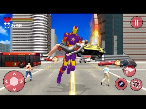 Superhero robot Crime City Battle Vs Electric Superhero Vs Grand Superheroes League Clash of Justice