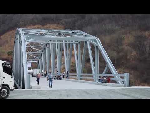 Inauguración del puente vehicular Lo de Reyes, Santa Cruz El Chol, Baja Verapaz