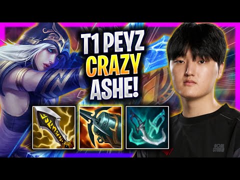 T1 PEYZ IS SO CRAZY WITH ASHE! - T1 Peyz Plays Ashe ADC vs Yunara!