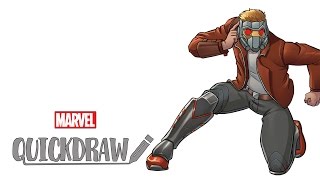Watch Star-Lord come to life - Marvel Quickdraw