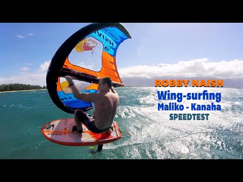 Wing-surfing Maliko to Kanaha