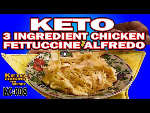 KETO CHICKEN ALFREDO RECIPE: 3 INGREDIENTS QUICK, and DELICIOUS