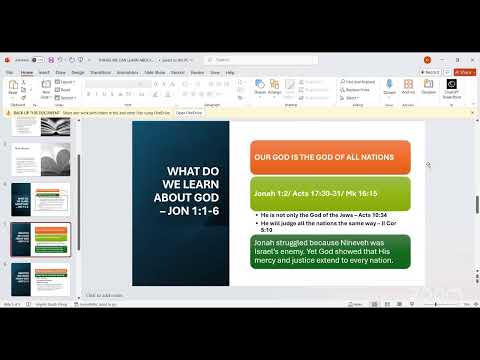 Thursday Online Bible Study 29.01.26