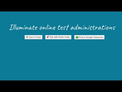 Online Test Options In Illuminate