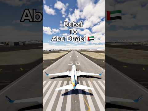 The FASTEST Flight from Dubai to Abu Dhabi! 🇦🇪 #aviation #avgeek #aviationlovers #shorts