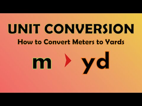 Unit Conversion - Meters to Yards (m to yd)