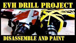 Video thumbnail for EVH Poundcake Drill, Makita 6012HD (Disassemble and paint) by JOHNNY B GUITARS