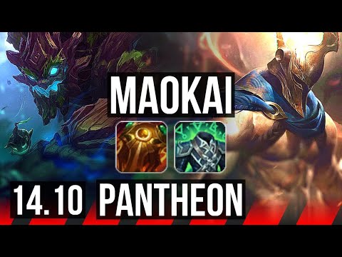 MAOKAI vs PANTHEON (TOP) | 8/1/7, Dominating | EUW Master | 14.10
