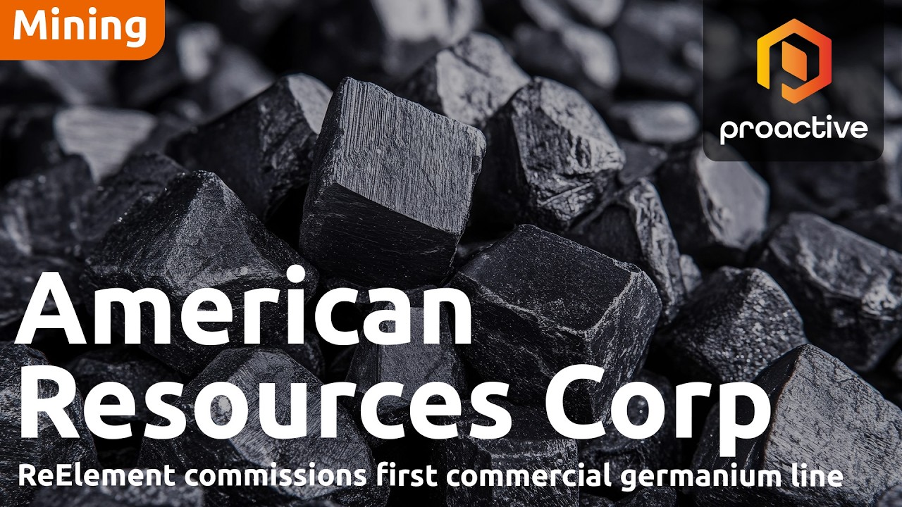 American Resources CFO on hitting commercial scale milestone at ReElement's critical minerals plant