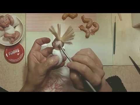 Glue the hair & Fill Body - Mini Pose-Able Baby Part 6/8 (V10)