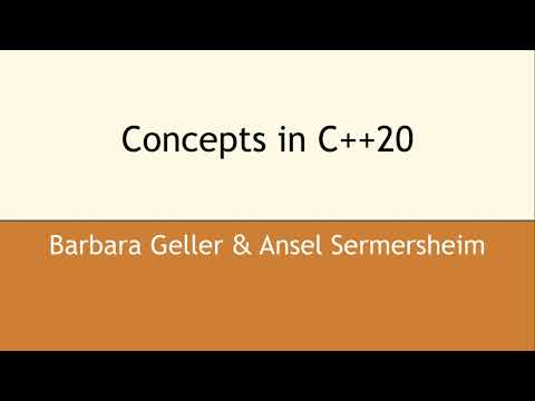 Concepts in C++20