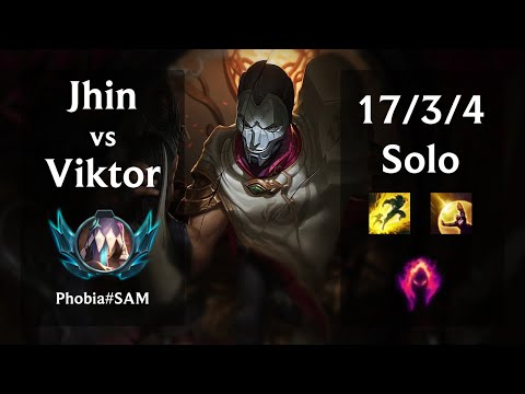 PLATINUM III | Jhin vs Viktor | 5v5 Ranked Solo games