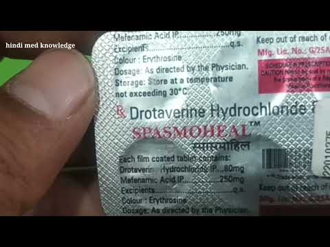 Drotaverine + Mefenamic Acid Tablets (Spasmoheal Tablets)