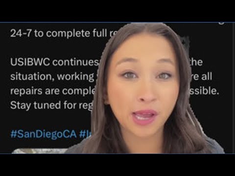 Crews work to repair pipe rupture at Tijuana Wastewater Plant