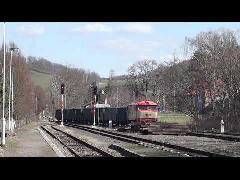 IDS 749 162-4 'Bardotka' in Česká Kamenice und RIS 203 843-8 in Breitendorf