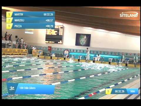 Serie 10 dei 100 Stile Libero  Assoluti Femmine Master - Campionati Regionali Masters 2014 di Venet