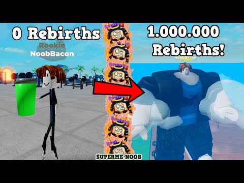 Noob Have 8 Chaos Overlords Packs!! - 1 Million Rebirths a Week - Muscle Legends 💪