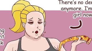 Fit to fat gym girl (Craving control)