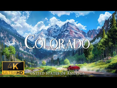FLYING OVER COLORADO (4K Video UHD) - Relaxing Music With Beautiful Nature Video For Stress Relief