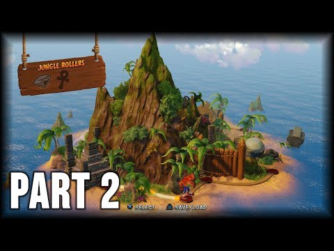 Crash Bandicoot 1 (N. Sane Trilogy) - 100% Walkthrough Part 2 [PS4] – Jungle Rollers