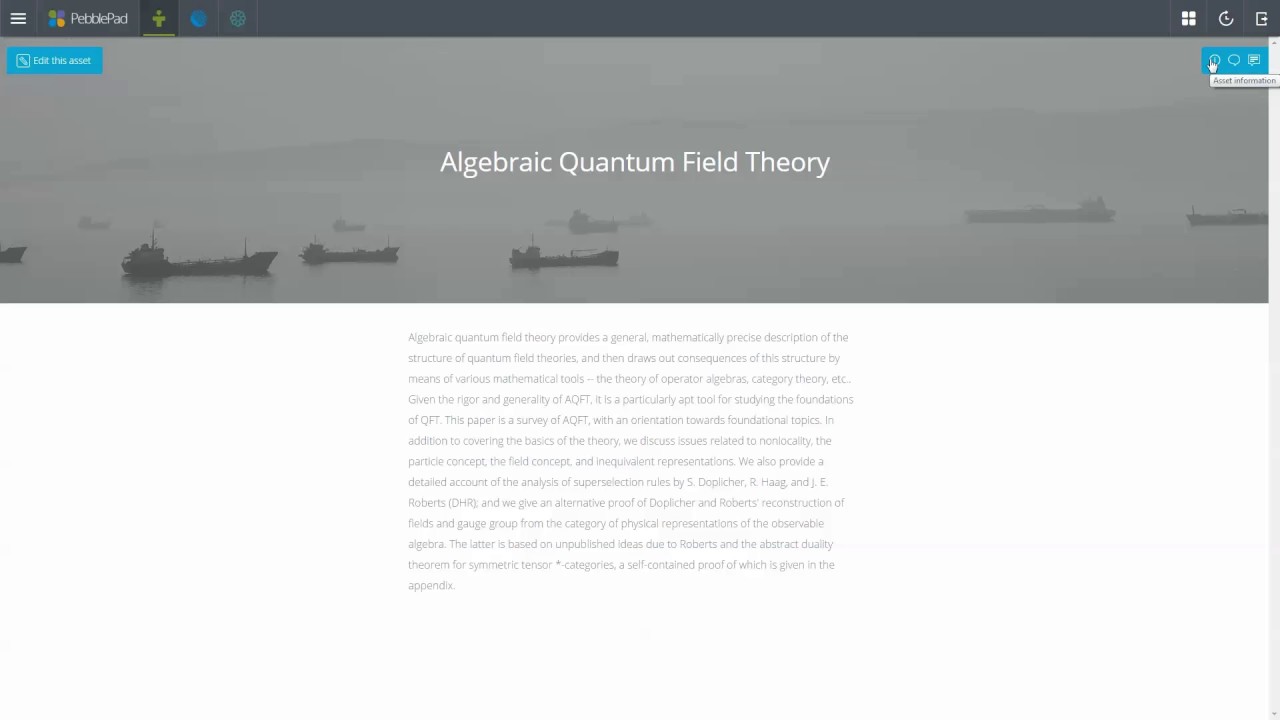 PebblePad basics: The Important Stuff