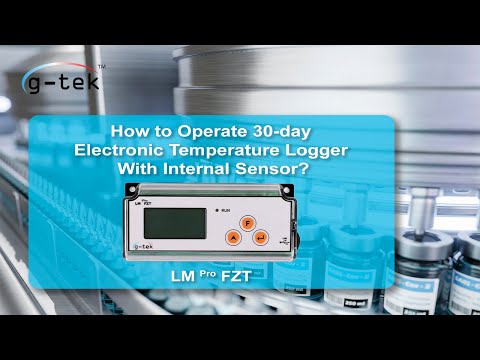 How to Operate 30 day Electronic Temperature Logger With Internal Sensor