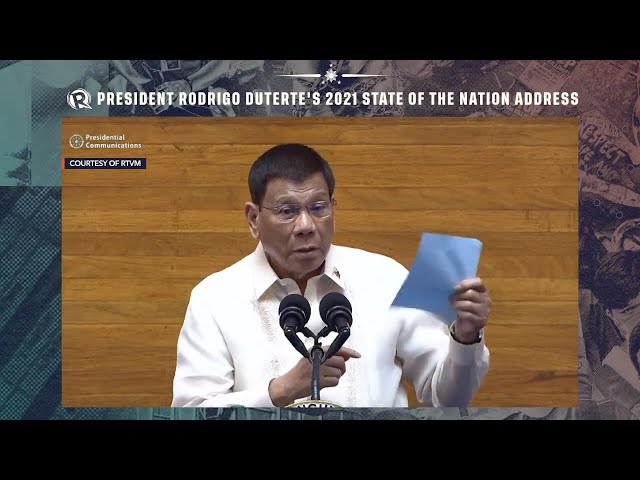 LIVE UPDATES: President Duterte’s final State of the Nation Address | SONA 2021