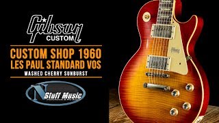 Video thumbnail for Gibson 1960 Les Paul Standard Reissue VOS - Washed Cherry Sunburst by N Stuff Music