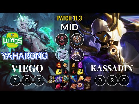 JAG Yaharong Viego vs Kassadin Mid - KR Patch 11.3