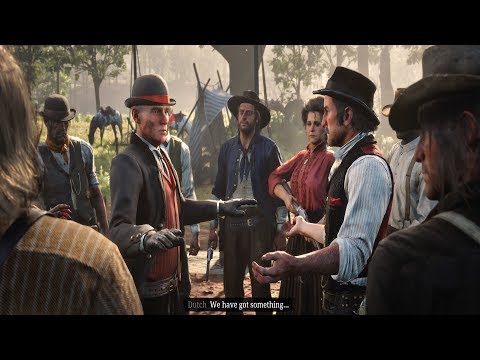 Red Dead Redemption 2 - Agent Milton & Ross Enter Dutch Gangs Camp