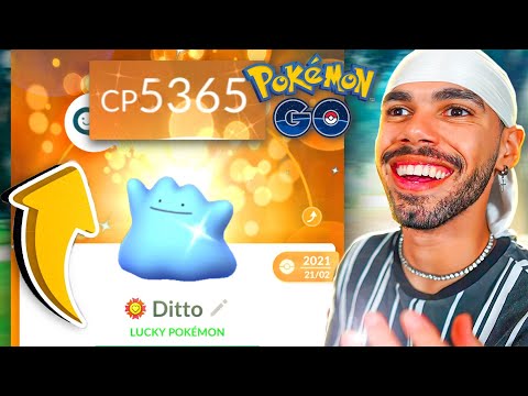 COLOQUEI 5.000 DE CP NO MEU DITTO SHINY LUCKY *SEM USAR HACK* | Cris |