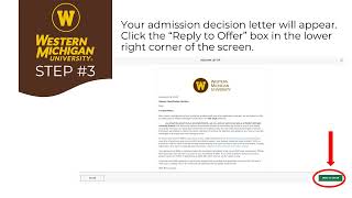How to confirm your admission to WMU!