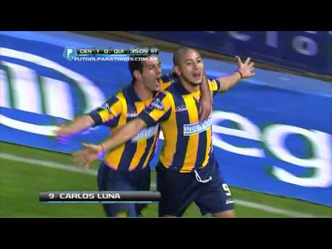 Gol de Luna. Rosario Central 2 - Quilmes 0. Fecha 1. Torneo Inicial 2013. Fútbol Para Todos