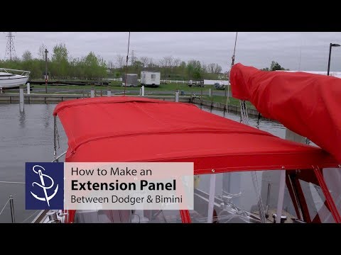 How to Make an Extension Panel Between Dodger & Bimini