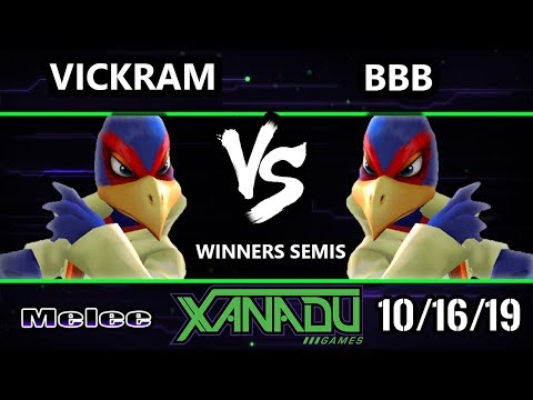 S@X 324 SSBM - Vickram (Falco) Vs. BBB (Falco) Smash Melee Winners Semis