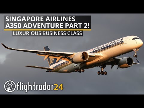 Flight's too short! Singapore Airlines A350 business class from Rome to Copenhagen